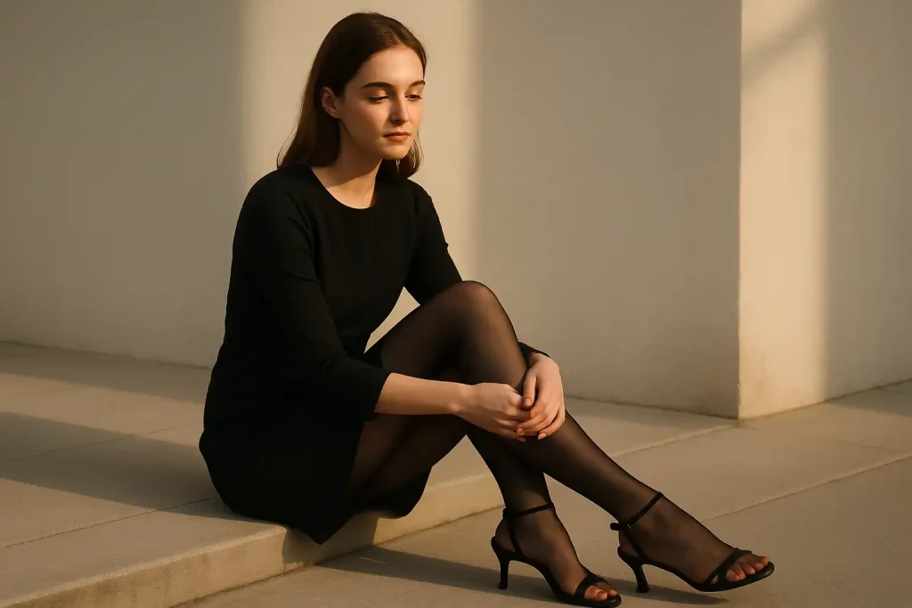 Peut-on porter des sandales fines avec des collants ?