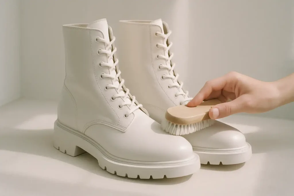 Les bottes blanches sont-elles difficiles à entretenir ?