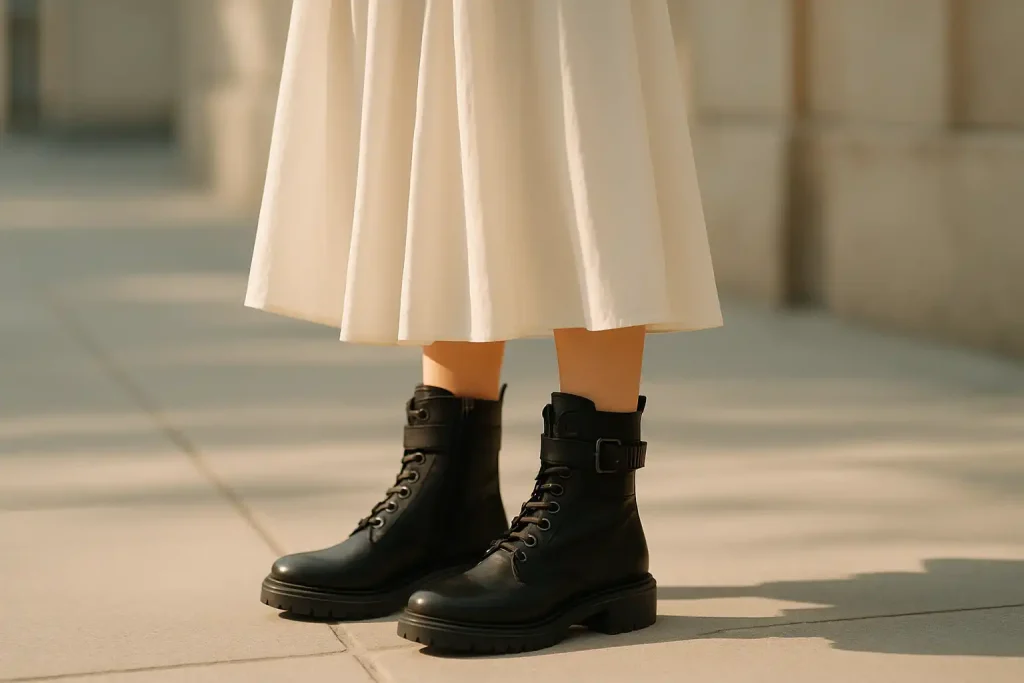 Comment féminiser des bottines motardes ?
