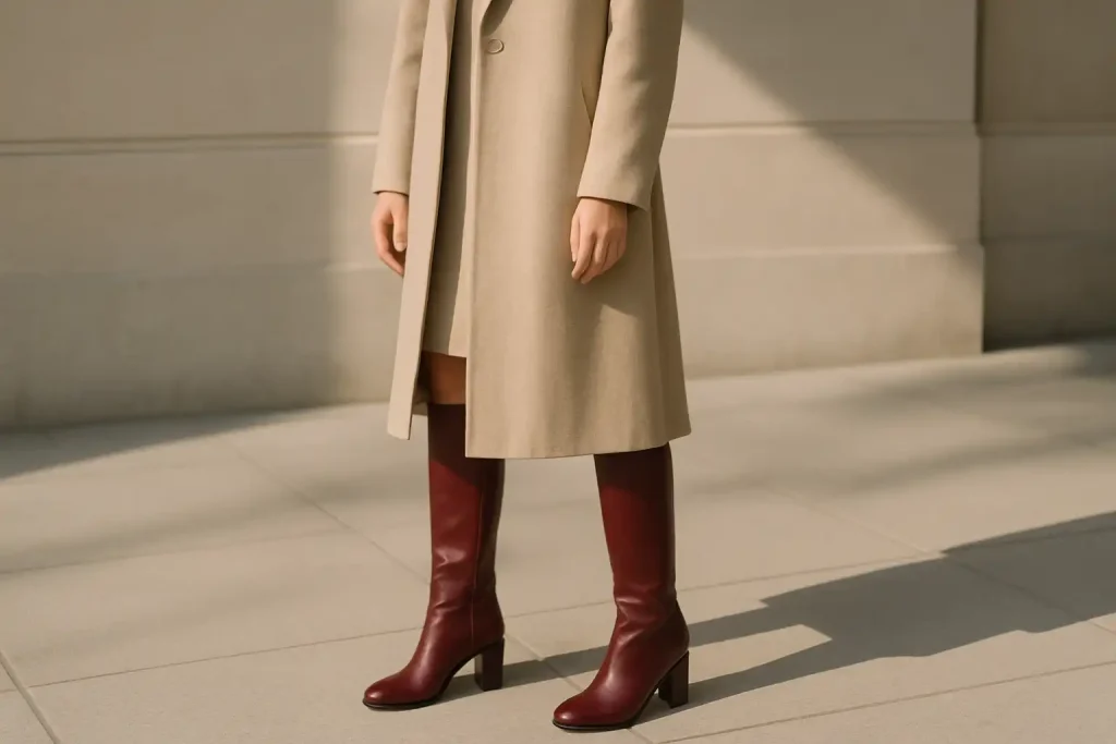 Comment assortir des bottes bordeaux à ses tenues ?