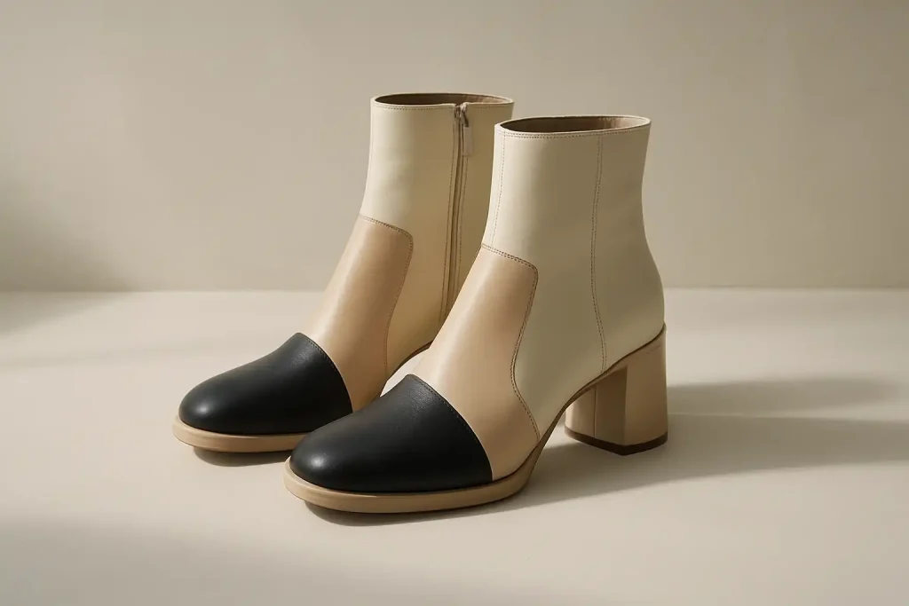 Comment porter la tendance color block sur des bottines ?