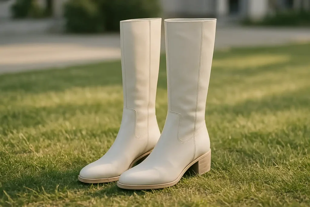 Les bottes blanches sont-elles adaptées aux journées printanières ?