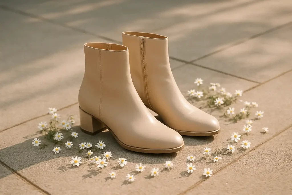 Comment styliser des bottes courtes au printemps ?