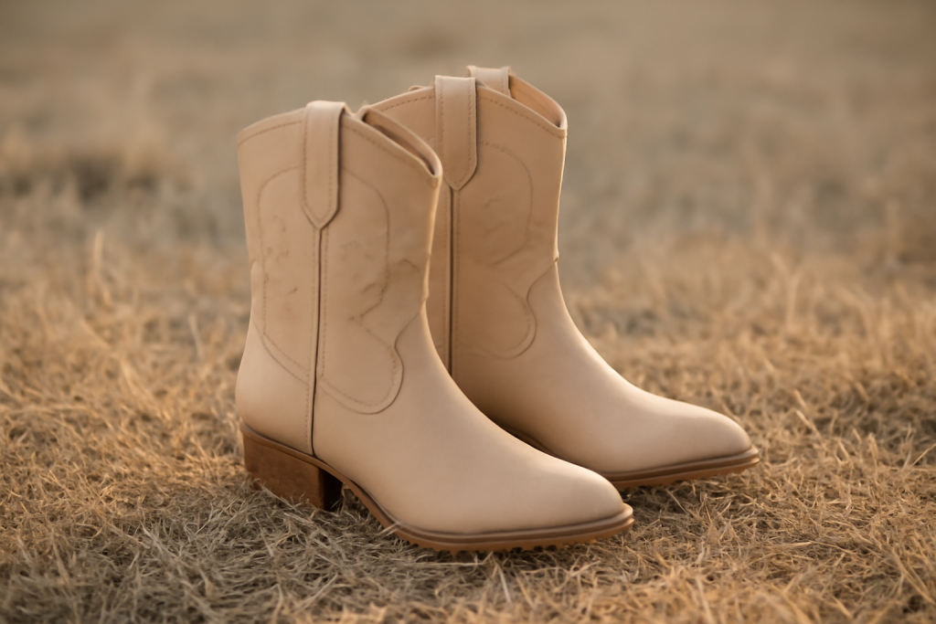 Comment porter les bottes western beiges en été ?