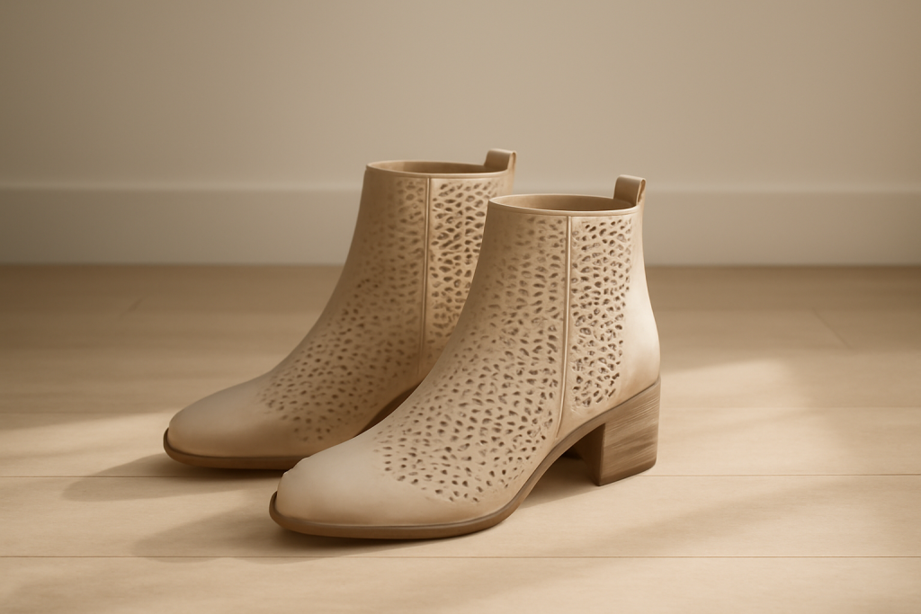 Pourquoi les bottines ajourées beiges sont parfaites pour avril ?