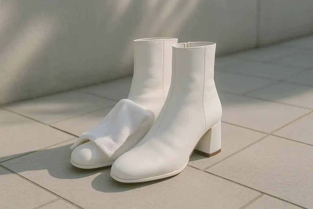 Comment éviter que les bottines blanches se salissent trop vite ?