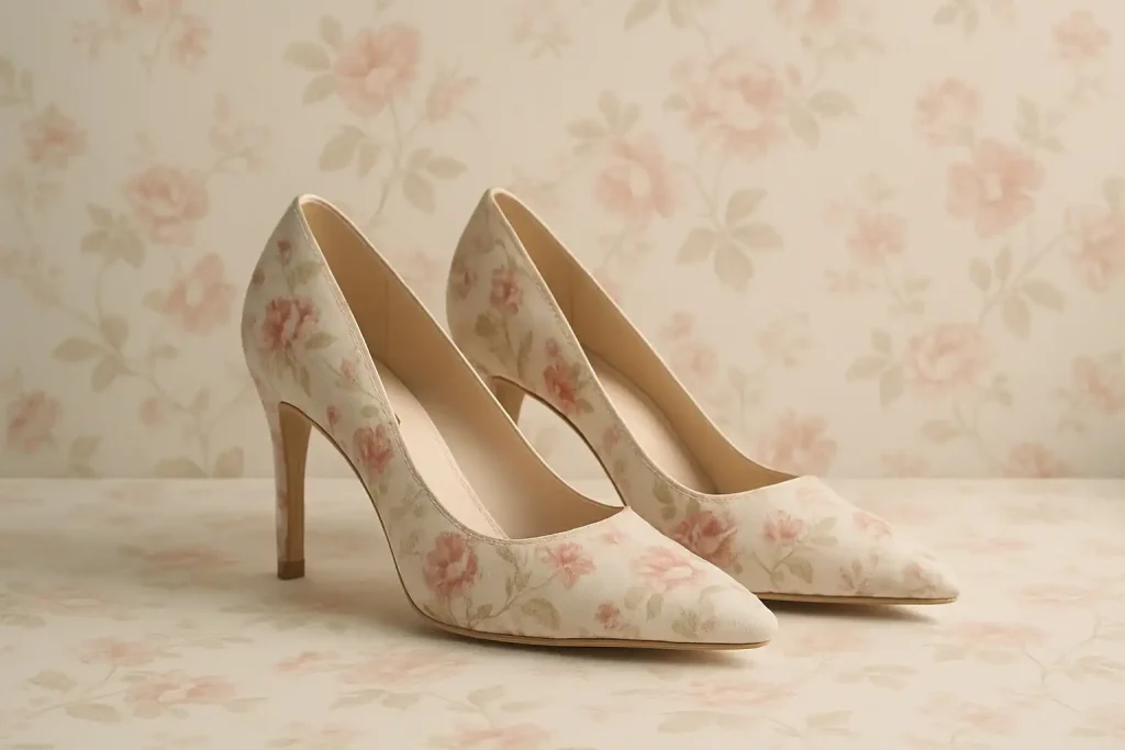 Comment porter des escarpins à motif floral ?
