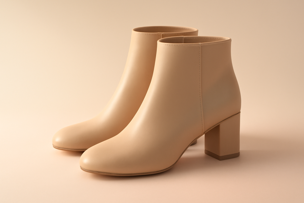 Comment porter des bottines beige clair sans effet fade ?
