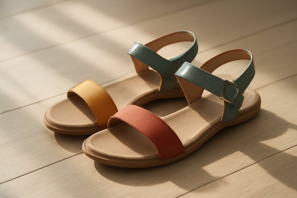 Comment assortir des sandales colorées sans surcharger la tenue ?
