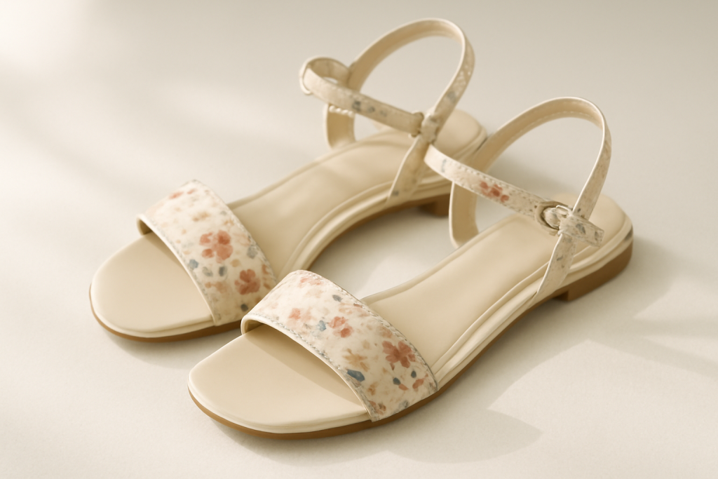 Comment associer des sandales à motif floral ?