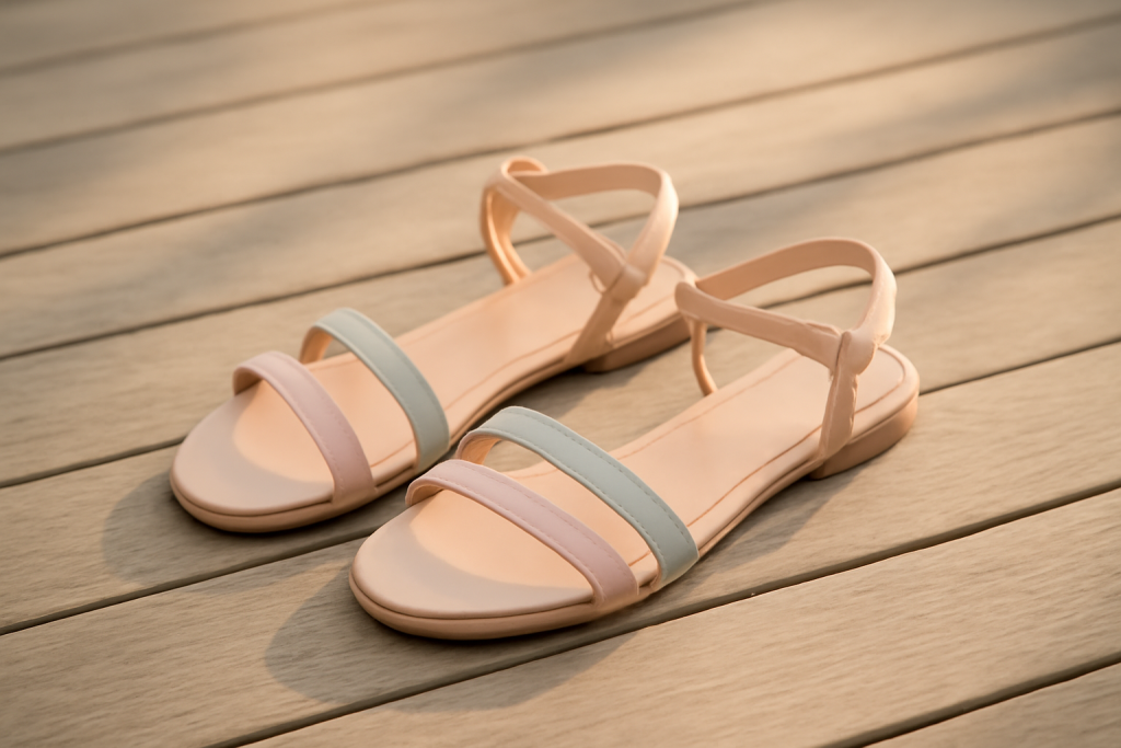 Pourquoi les sandales plates pastel cartonnent-elles ?