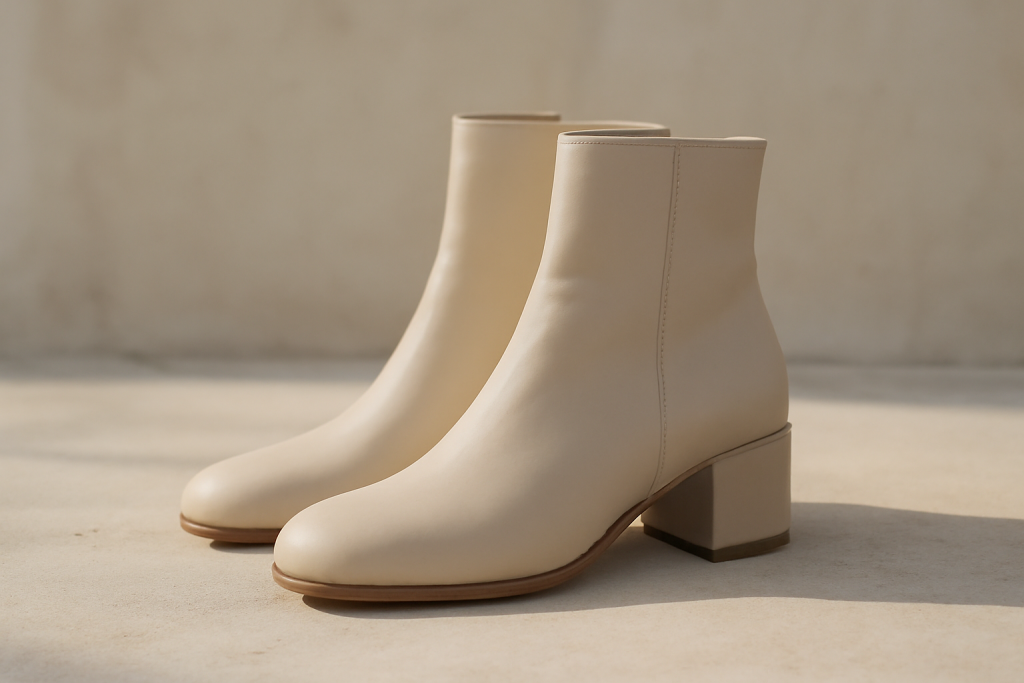 Pourquoi les bottes beige clair s’accordent avec tout ?