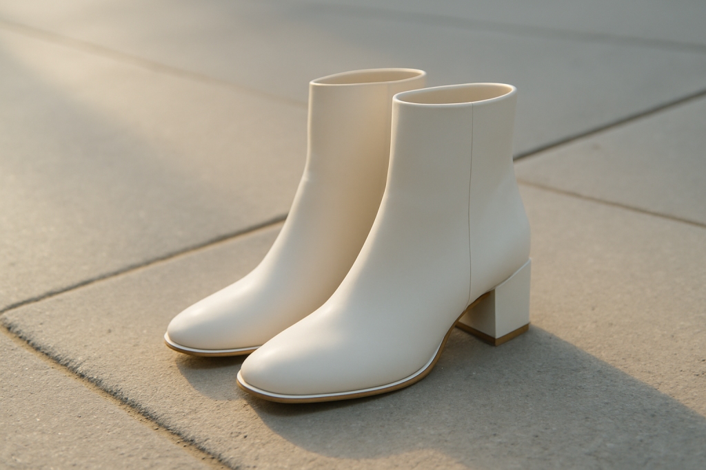 Comment moderniser les bottes blanches courtes en été ?