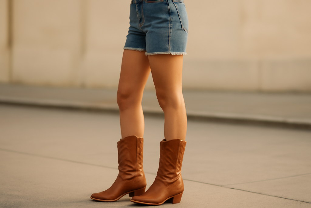 Comment porter les bottes western avec un short ?