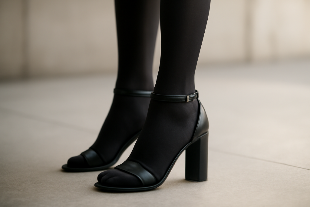 Comment porter des sandales avec collants en hiver ?