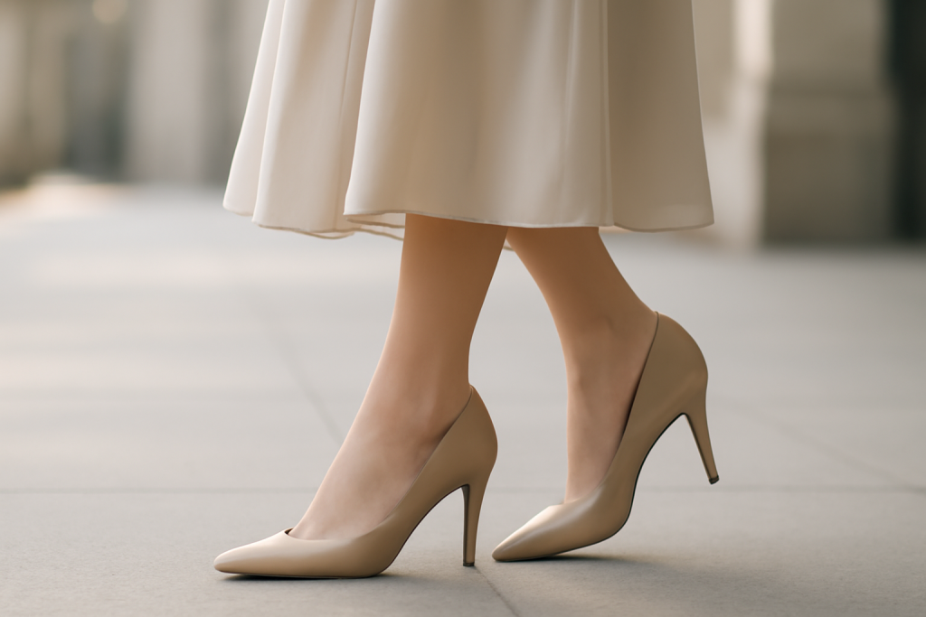 Quels escarpins choisir avec une tenue volumineuse ?