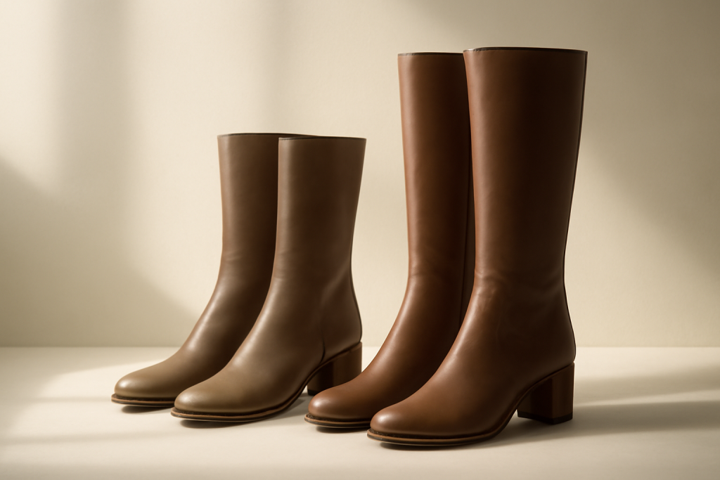 Bottes mi-hautes ou hautes : lesquelles choisir selon la garde-robe ?