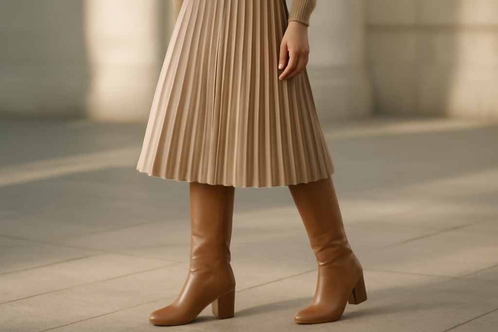Quelles bottes hautes choisir pour sublimer une jupe midi ?