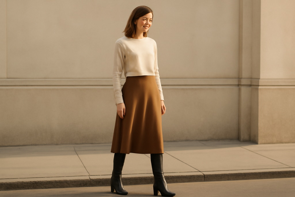 Bottes mi-hautes ou hautes : quel choix pour une jupe ?