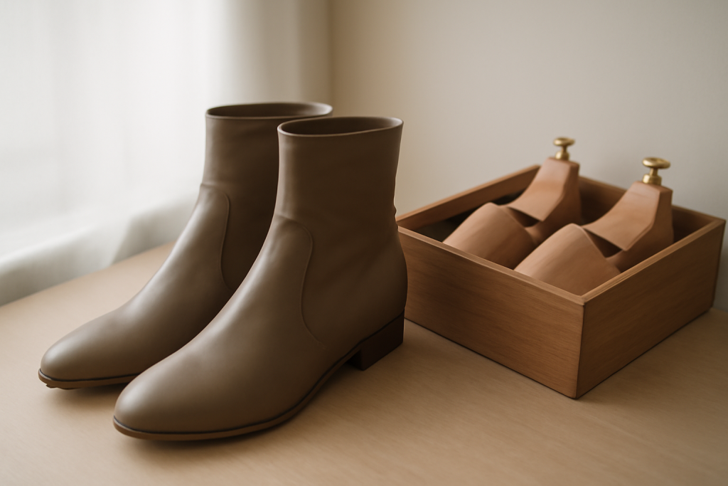 Quel entretien rapide privilégier pour préserver la forme des bottes souples ?