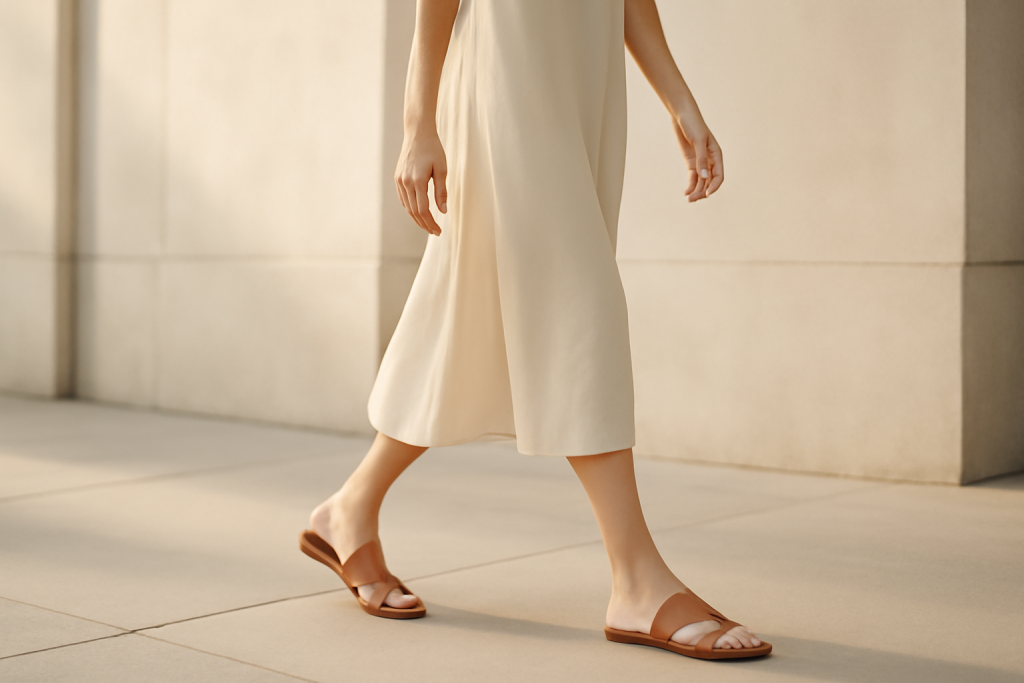 Peut-on porter des sandales à brides larges pour beaucoup marcher ?