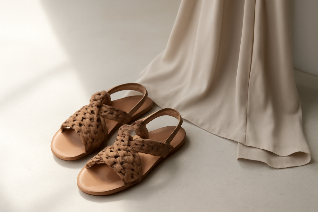 Les sandales tressées s&rsquo;accordent-elles avec un look chic et décontracté ?