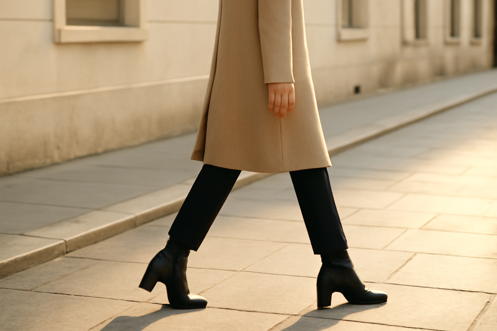 Talons carrés ou plats sur bottes : que choisir pour marcher ?