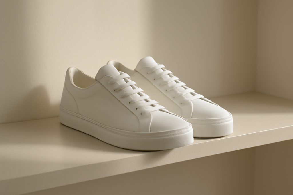 Baskets épurées : comment les intégrer à un dressing chic ?