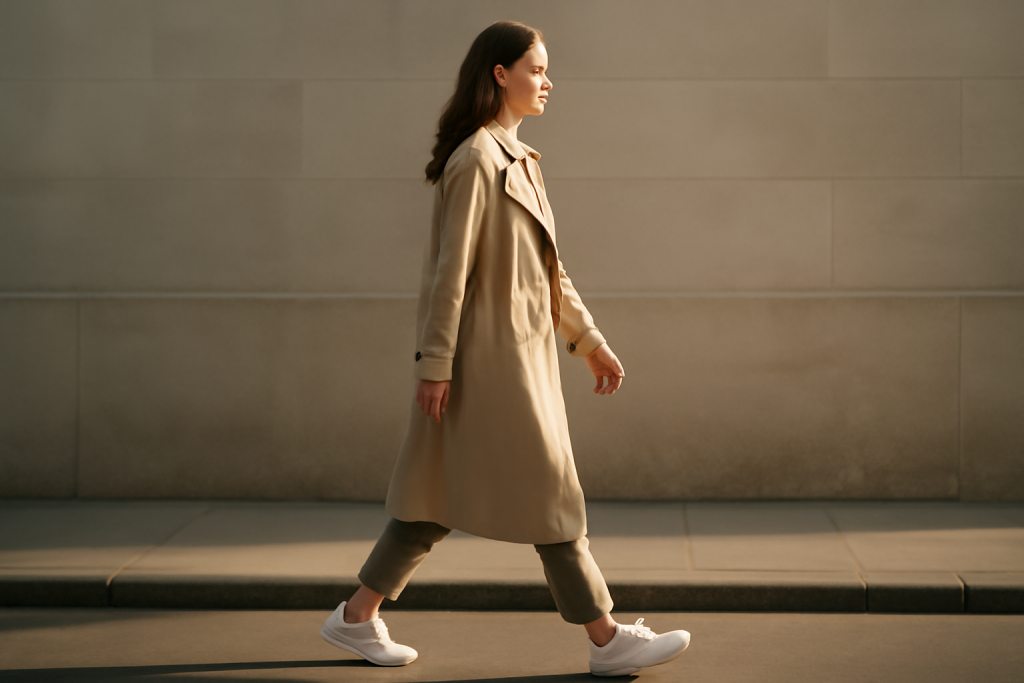 Quelles baskets porter avec un trench au printemps ?