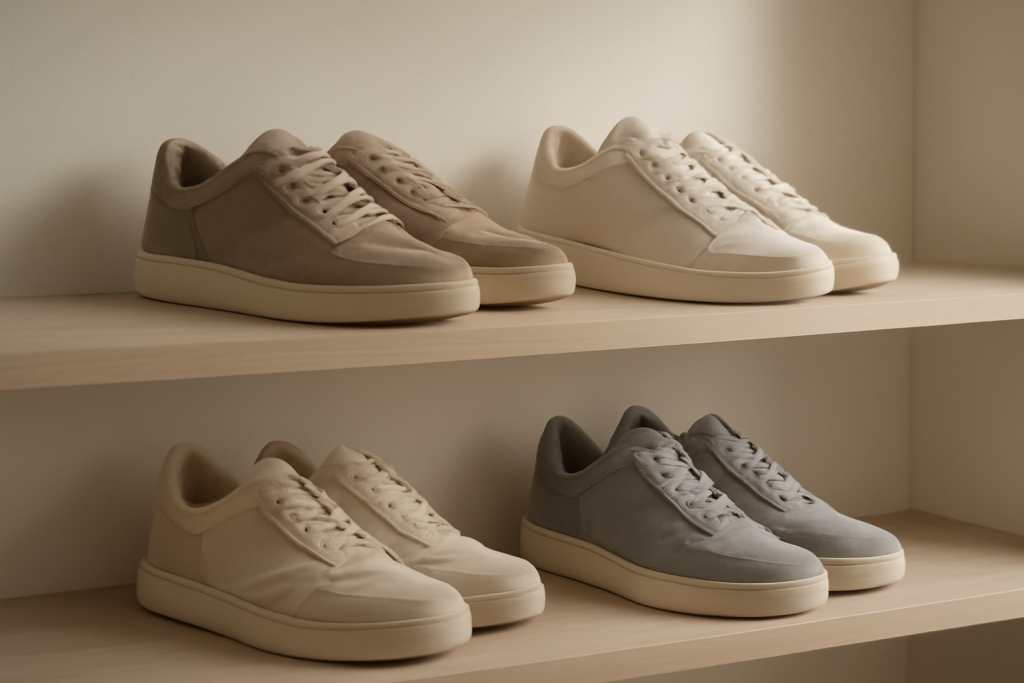 Quelles couleurs de baskets facilitent l&rsquo;association à une garde-robe ?
