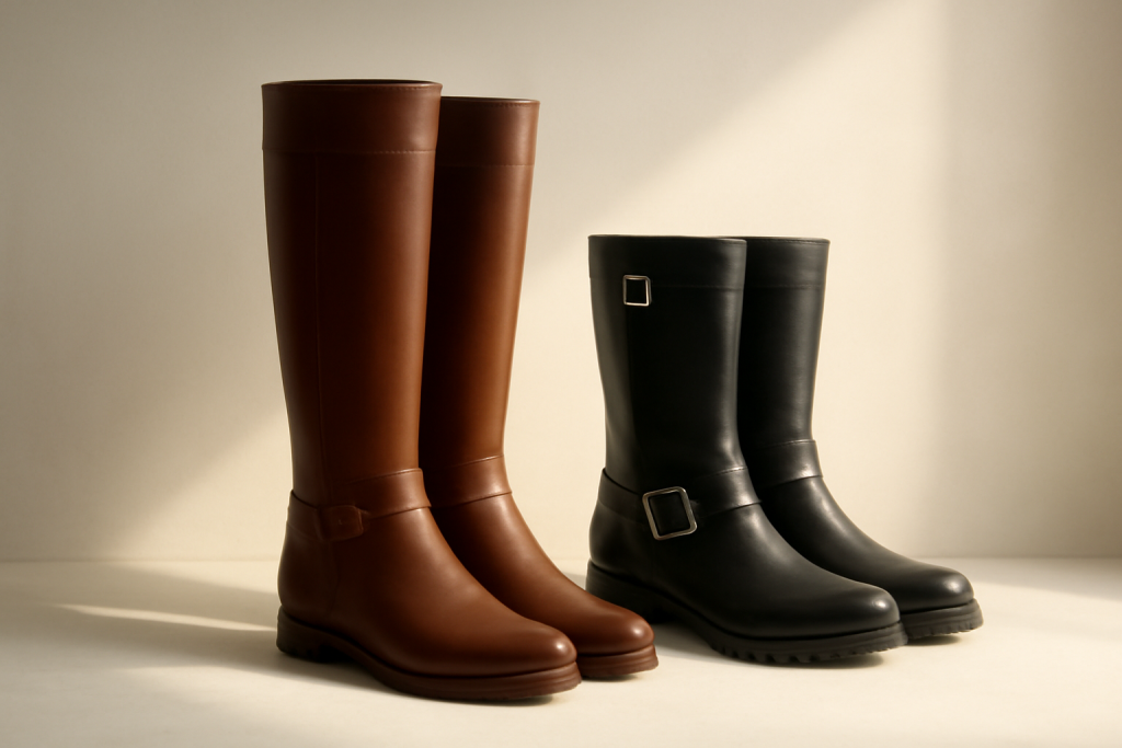Bottes cavalières ou motardes : quel effet sur le style ?
