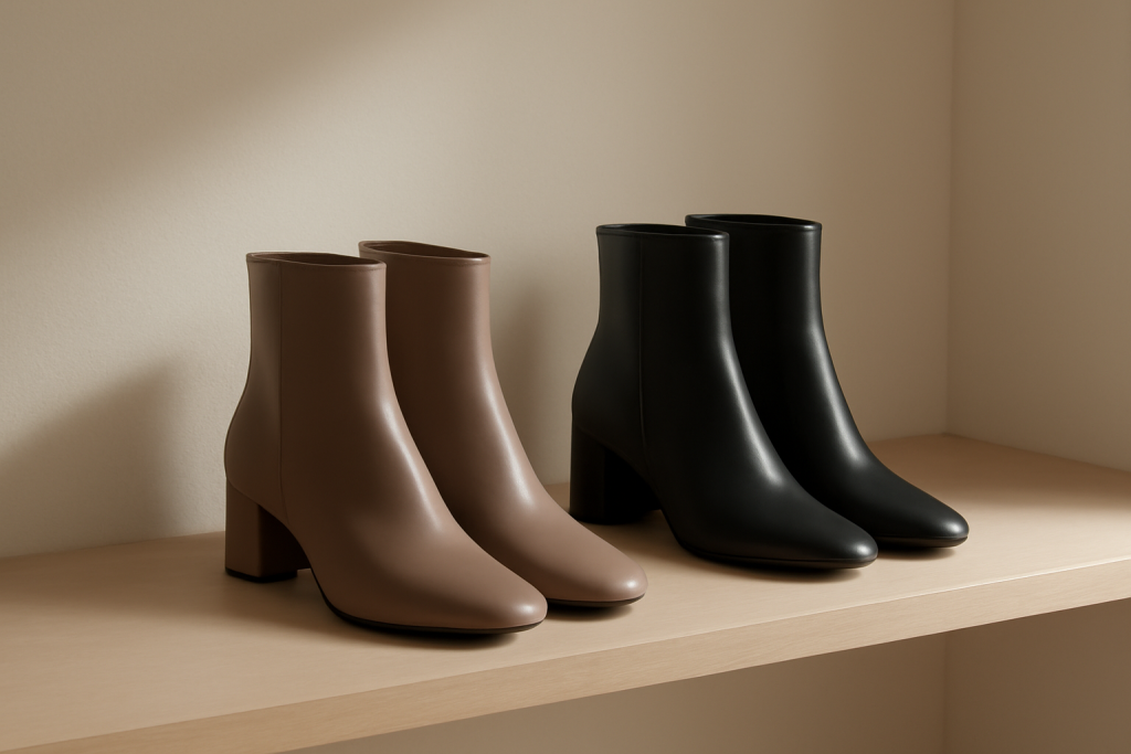 Bottines à lacets ou zippées : lesquelles s&rsquo;enfilent le mieux ?
