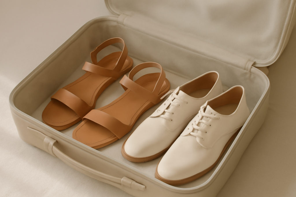Quelles chaussures emporter pour un voyage estival entre ville et plage ?