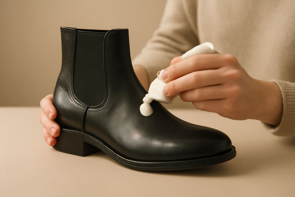 Quel produit choisir pour nourrir des bottes en cuir sans les assombrir ?