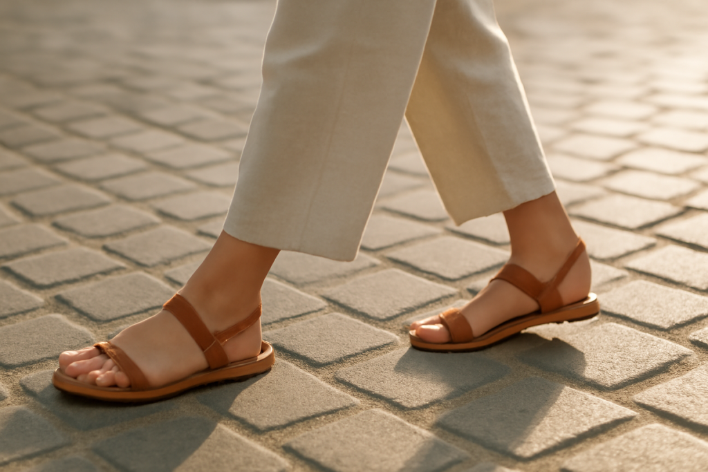 Quelles sandales privilégier pour marcher sur pavés ?